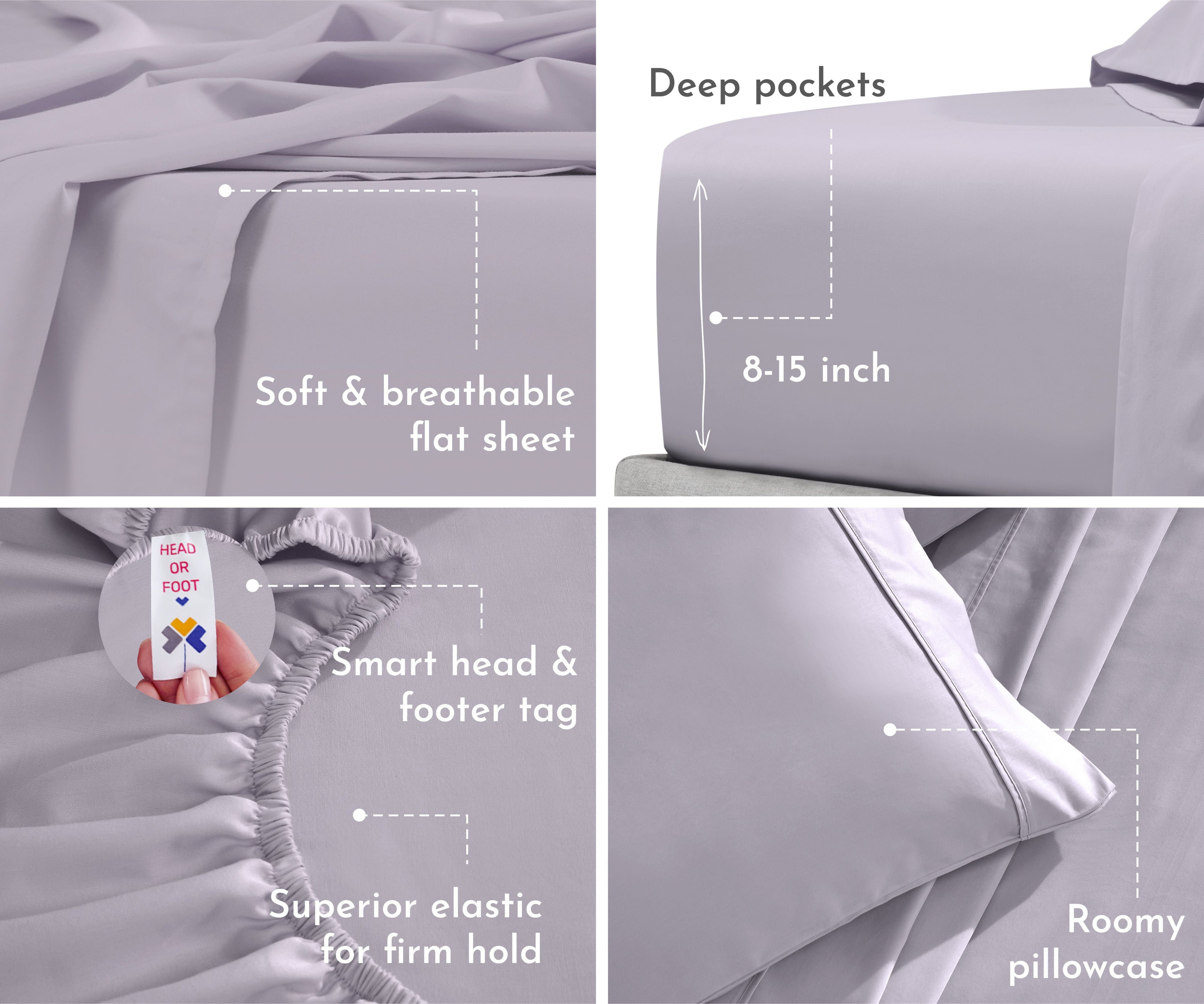 Everyday Soft Sateen Solid Sheet Set - California Design Den