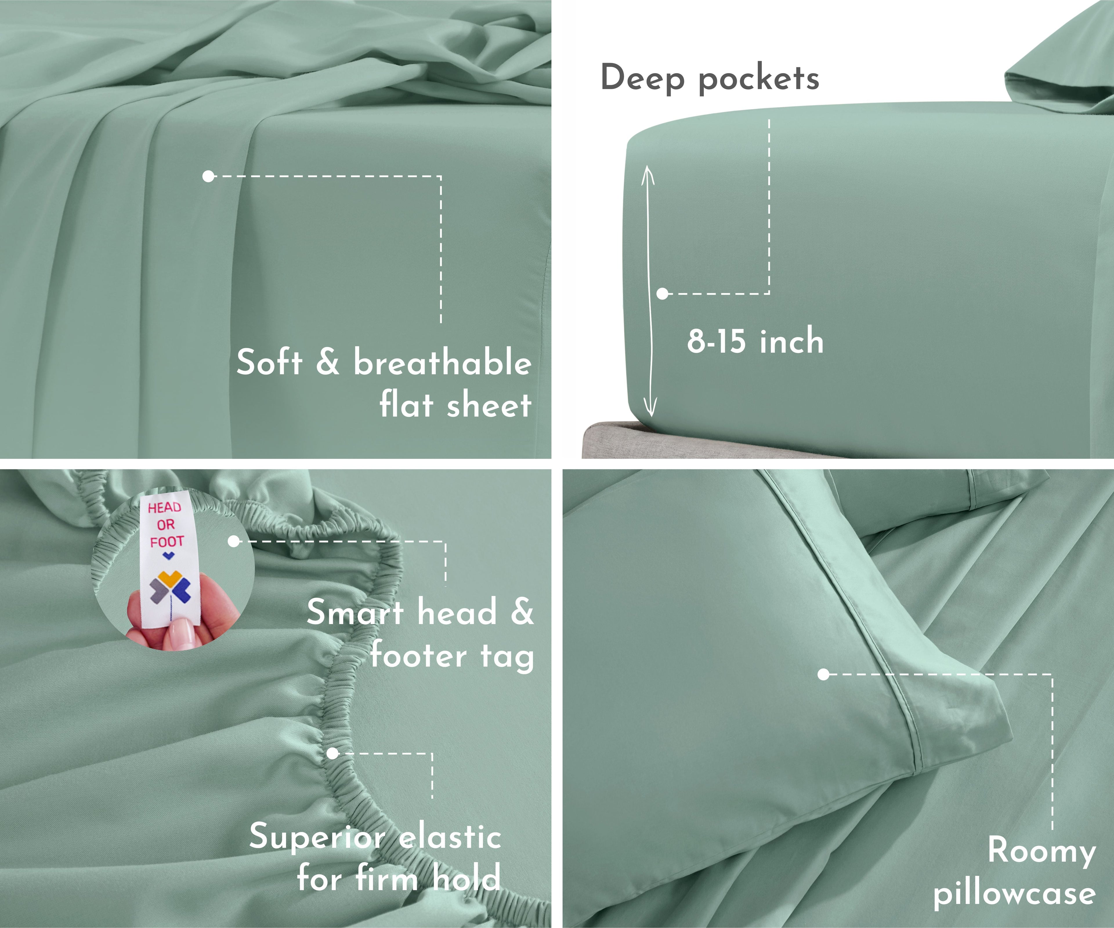 Everyday Soft Sateen Solid Sheet Set - California Design Den