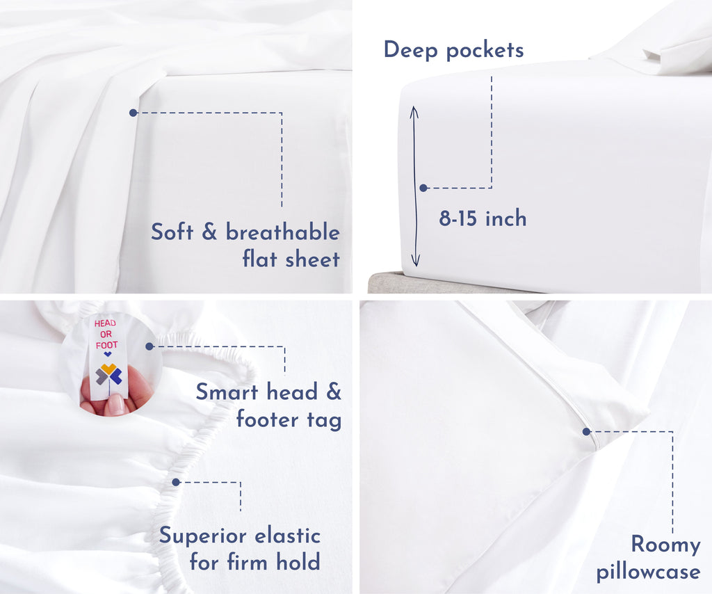 Everyday Soft Sateen Solid Sheet Set - California Design Den