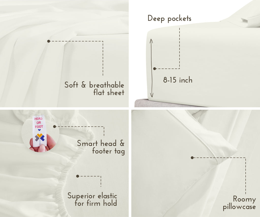 Everyday Soft Sateen Solid Sheet Set - California Design Den