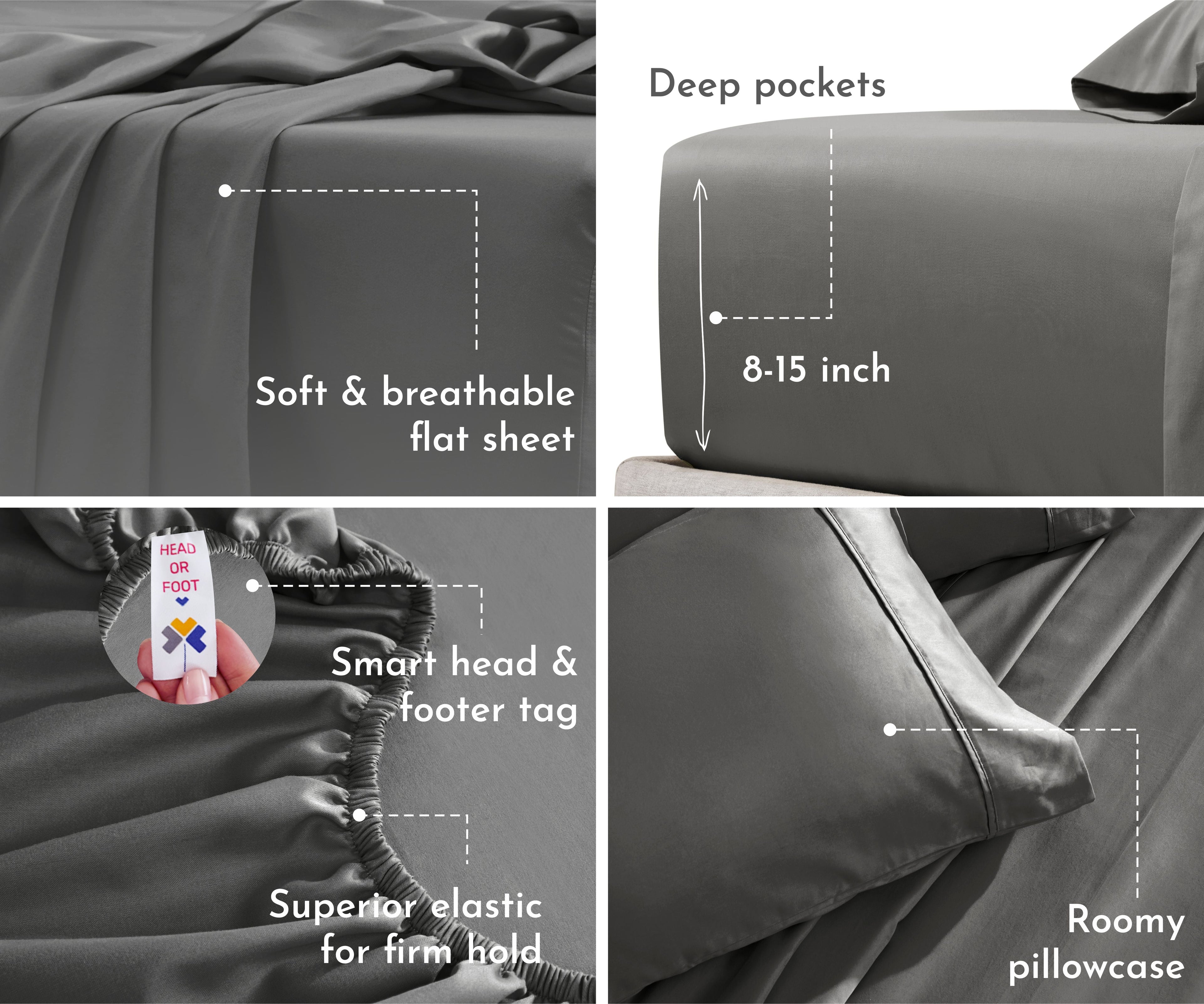 Everyday Soft Sateen Solid Sheet Set - California Design Den