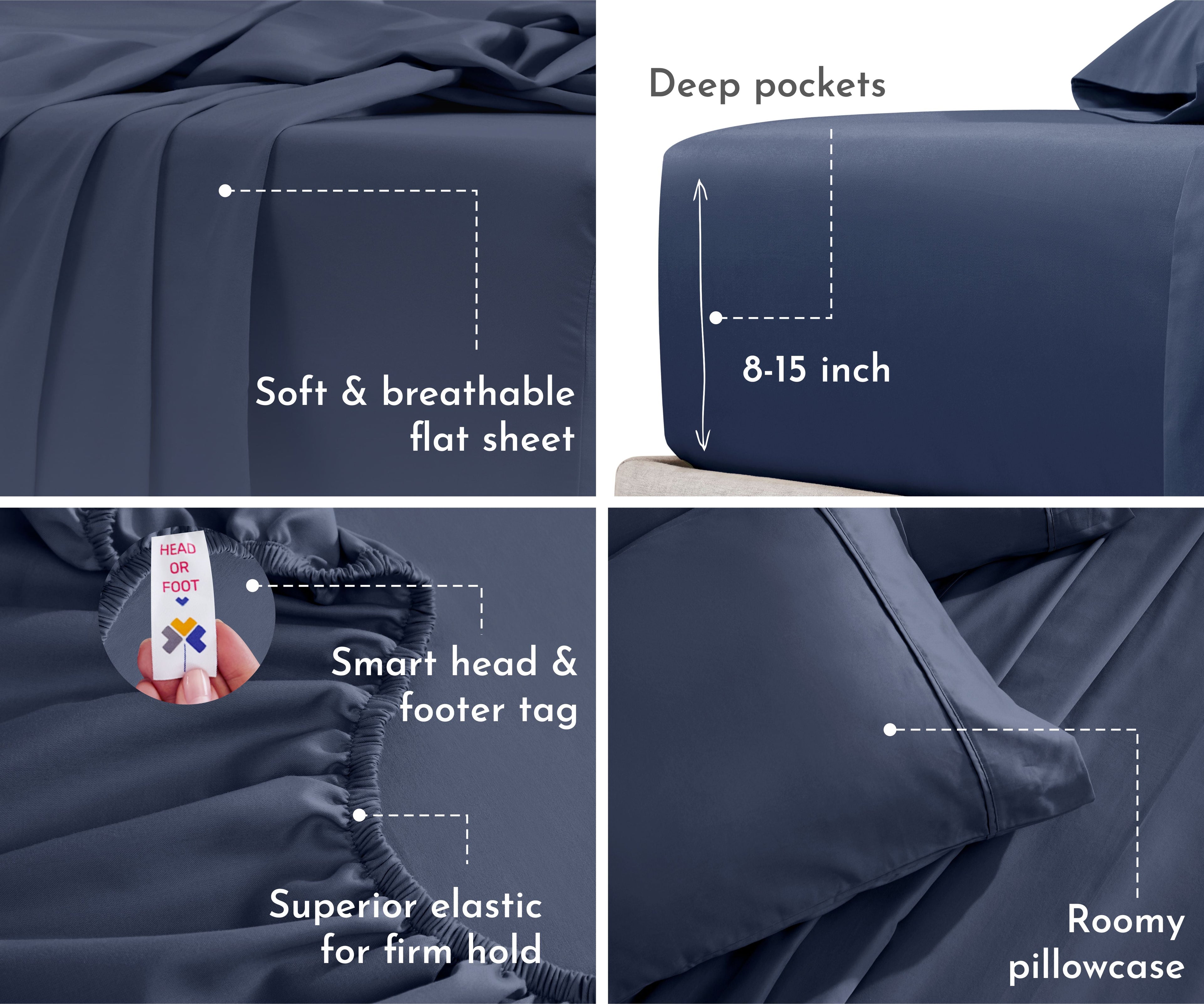 Everyday Soft Sateen Solid Sheet Set - California Design Den