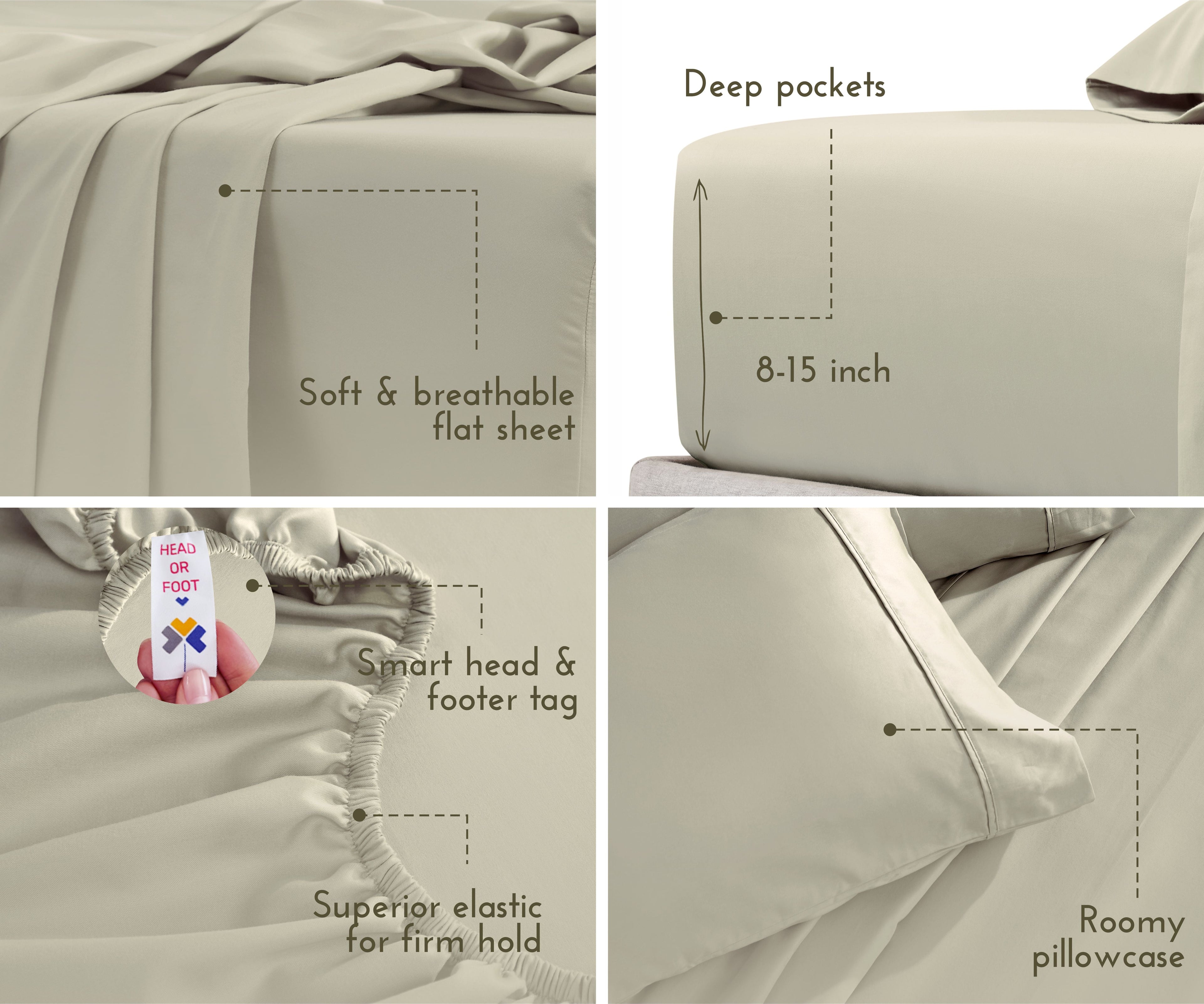Everyday Soft Sateen Solid Sheet Set - California Design Den