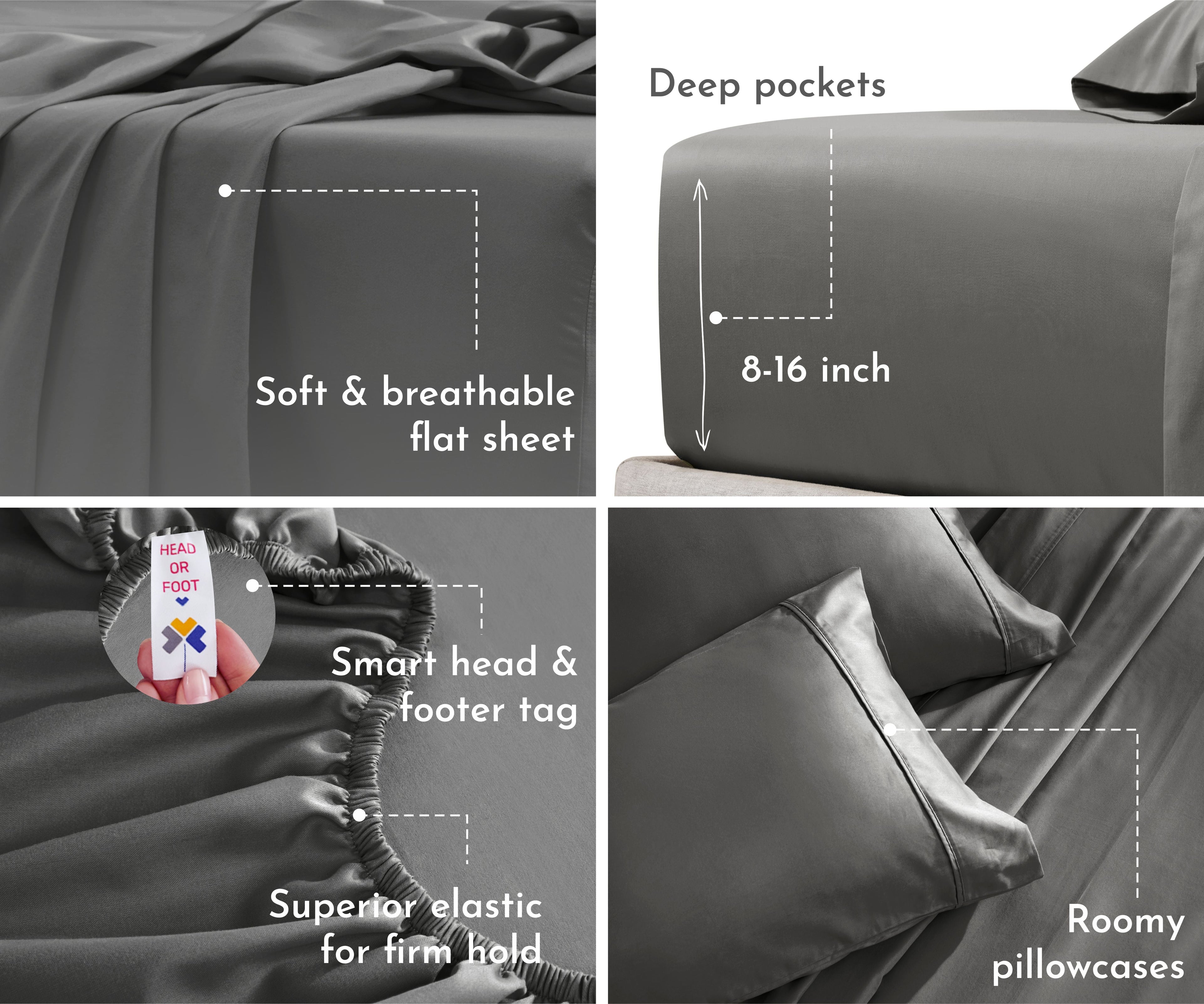 Everyday Soft Sateen Solid Sheet Set - California Design Den