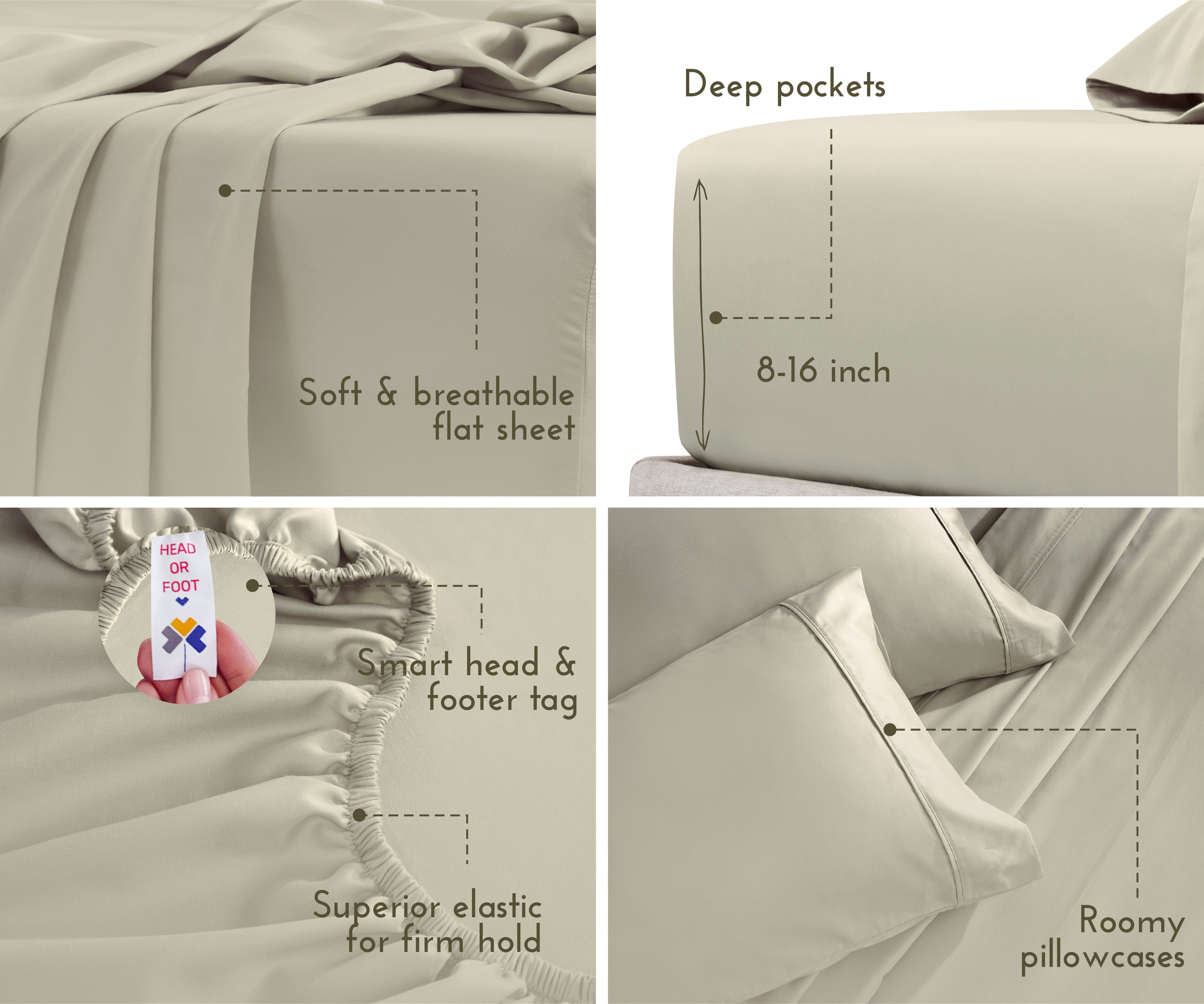 Everyday Soft Sateen Solid Sheet Set - California Design Den