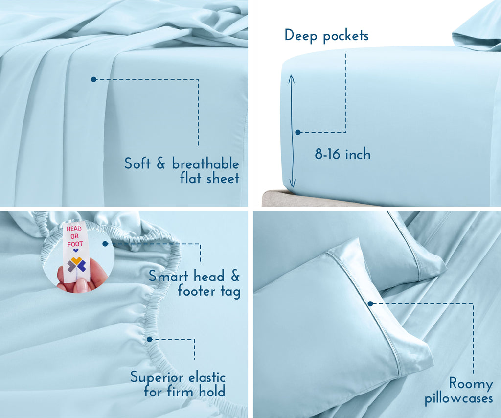 Everyday Soft Sateen Solid Sheet Set - California Design Den