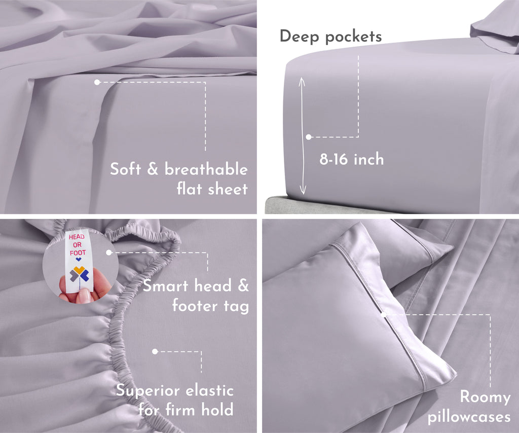Everyday Soft Sateen Solid Sheet Set - California Design Den