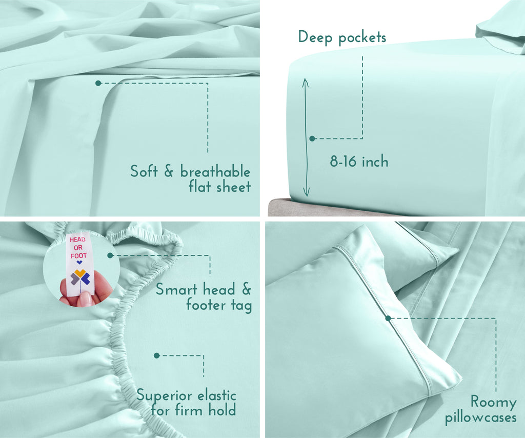 Everyday Soft Sateen Solid Sheet Set - California Design Den