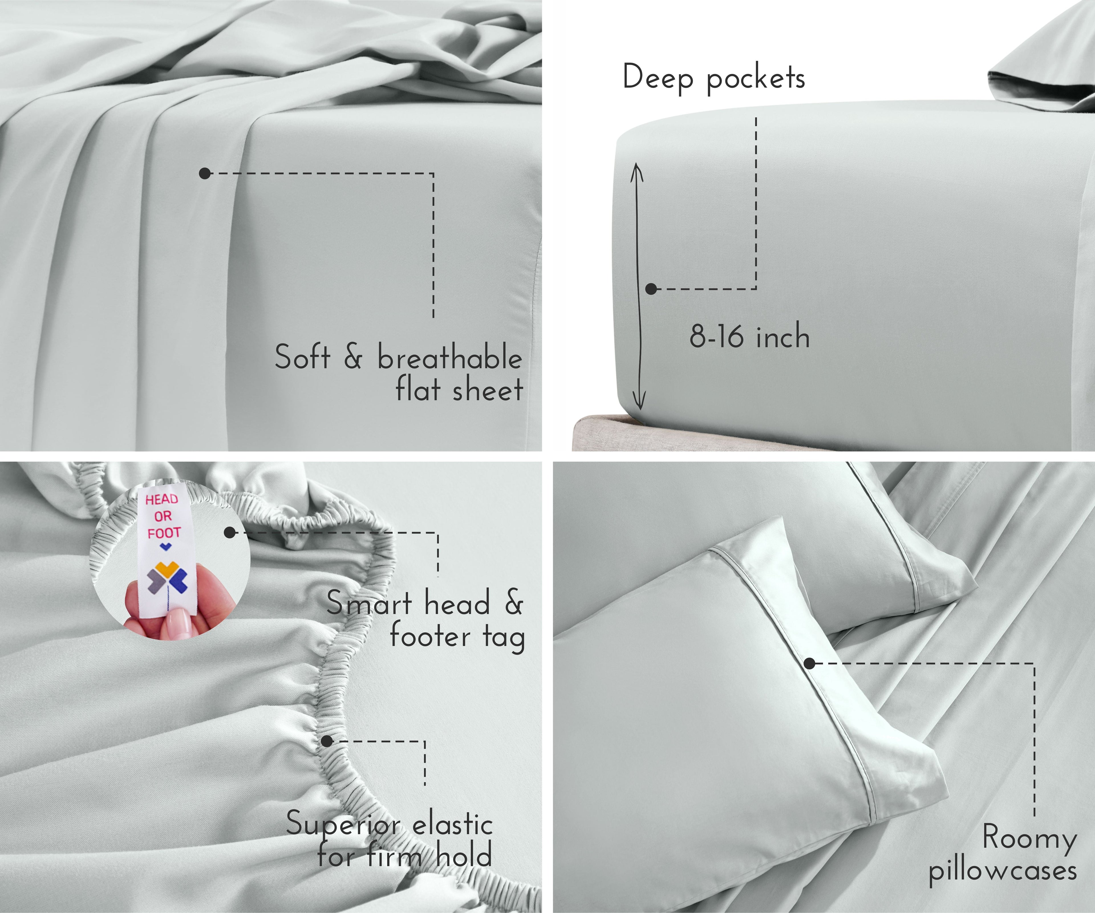 Everyday Soft Sateen Solid Sheet Set - California Design Den
