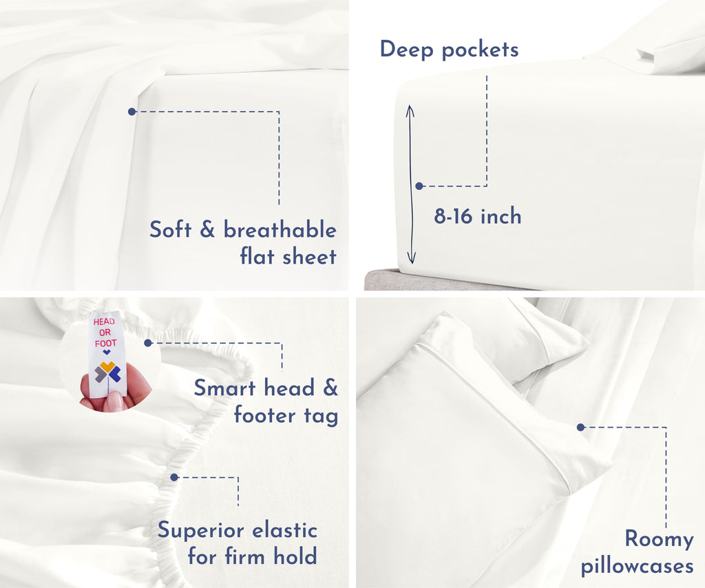 Everyday Soft Sateen Solid Sheet Set - California Design Den