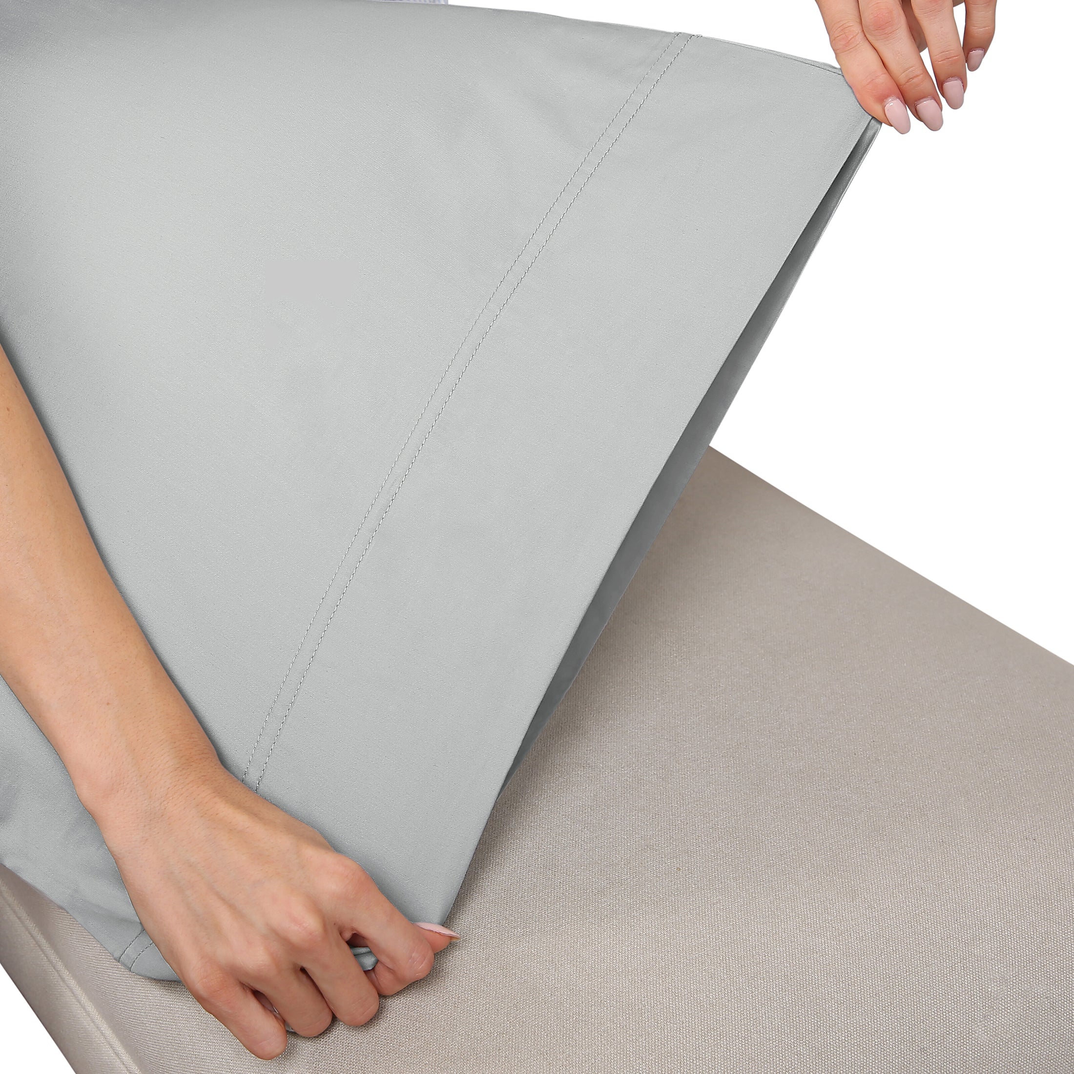 Luxe Smooth Sateen Solid Sheet Set - California Design Den