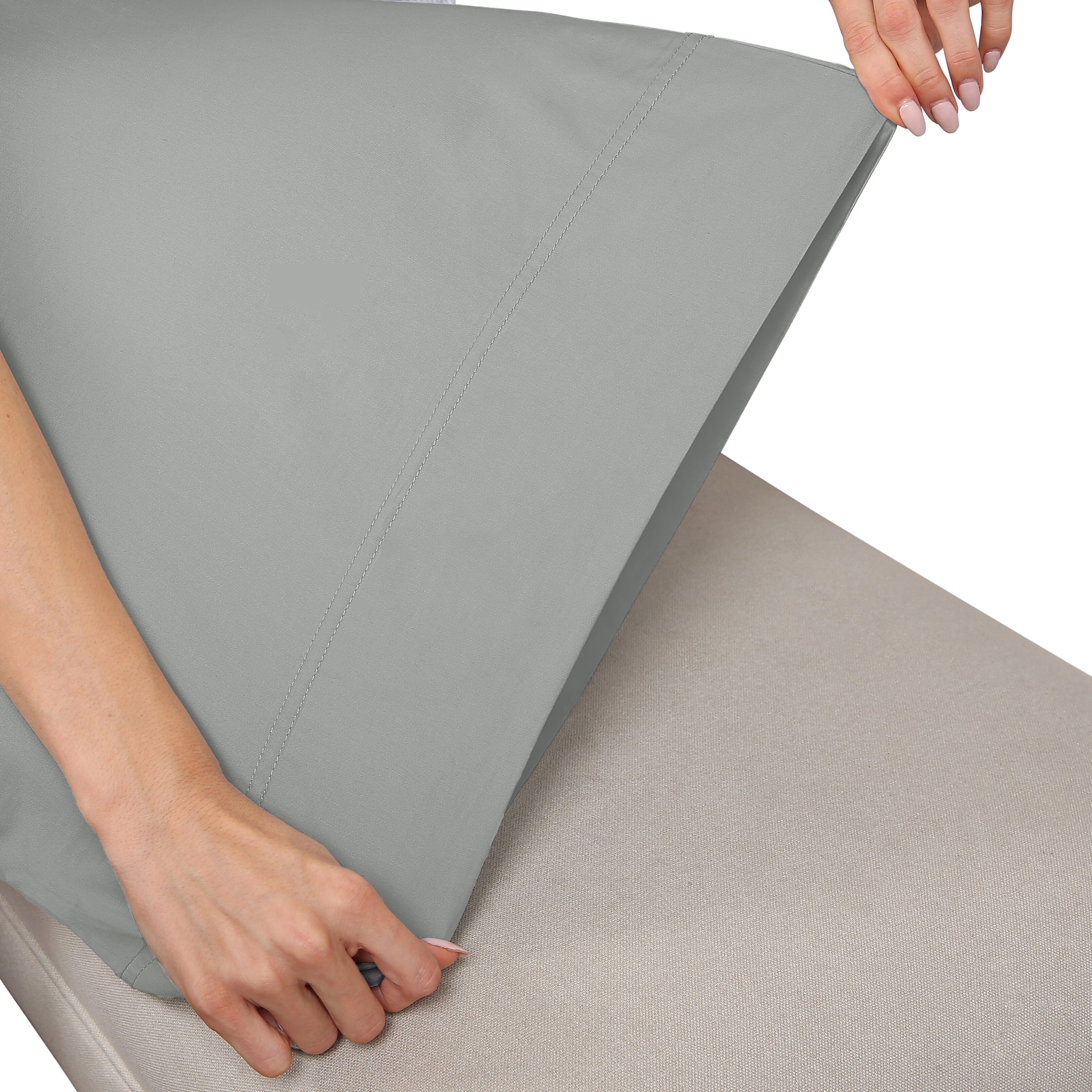 Luxe Smooth Sateen Solid Sheet Set - California Design Den