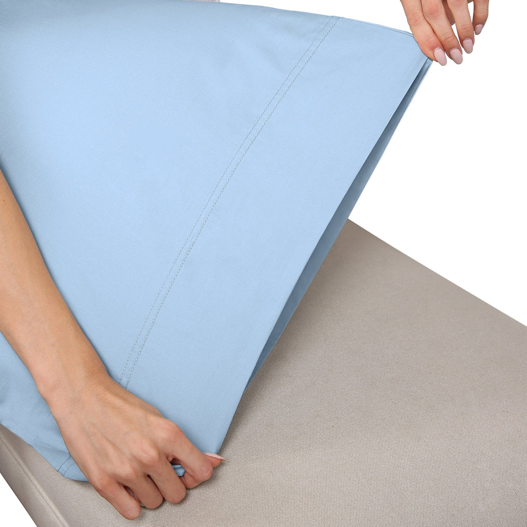Luxe Smooth Sateen Solid Sheet Set - California Design Den