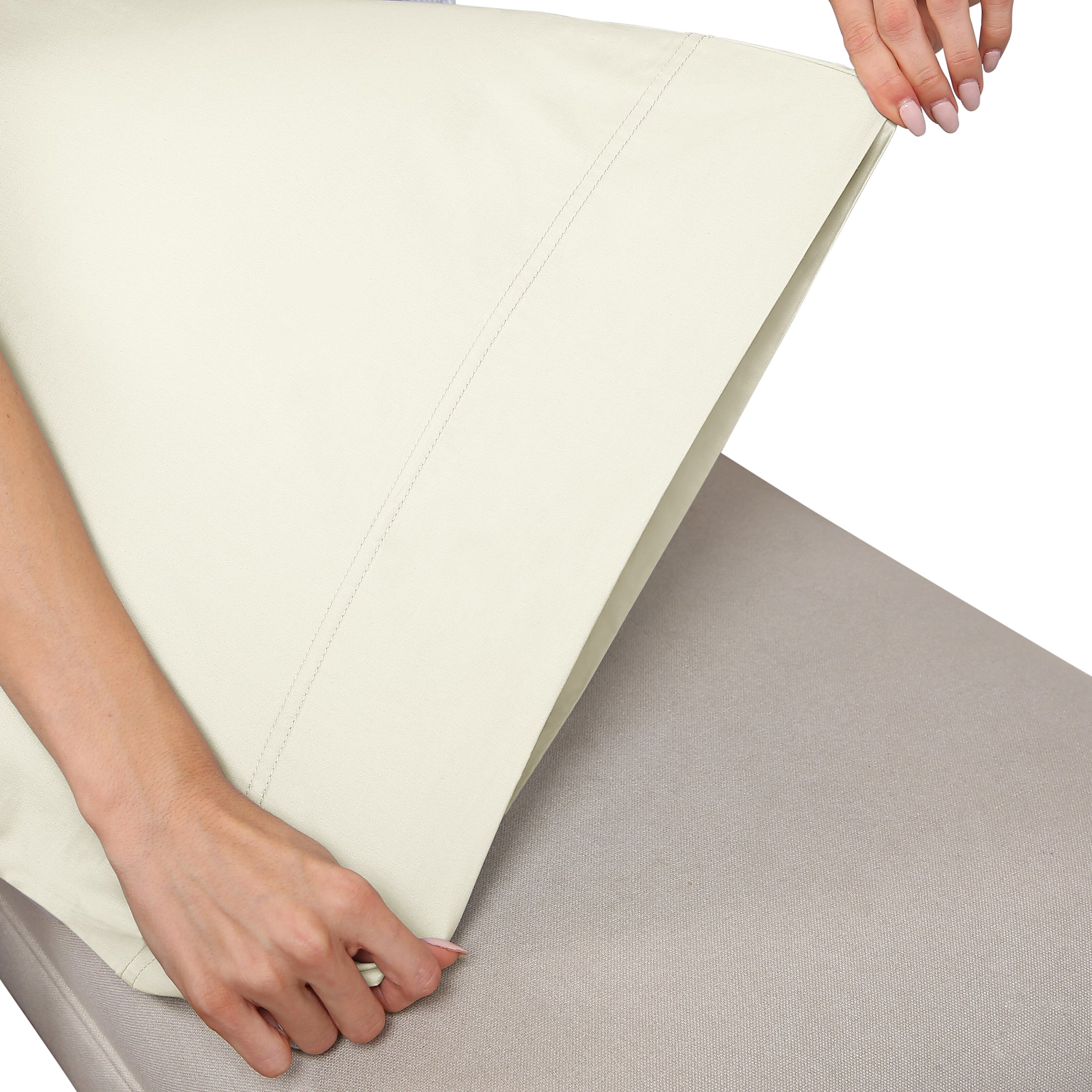 Luxe Smooth Sateen Solid Sheet Set - California Design Den