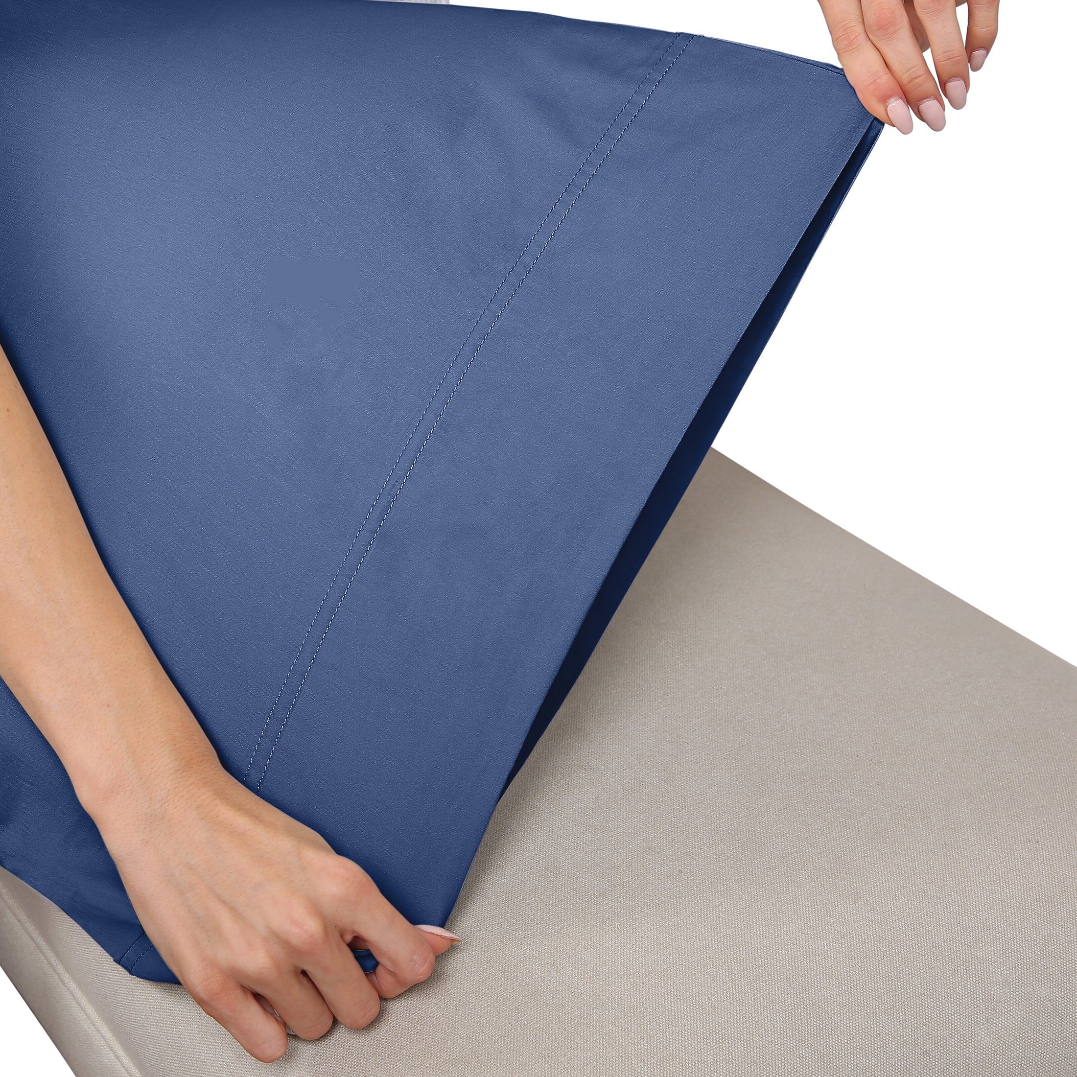 Luxe Smooth Sateen Solid Sheet Set - California Design Den