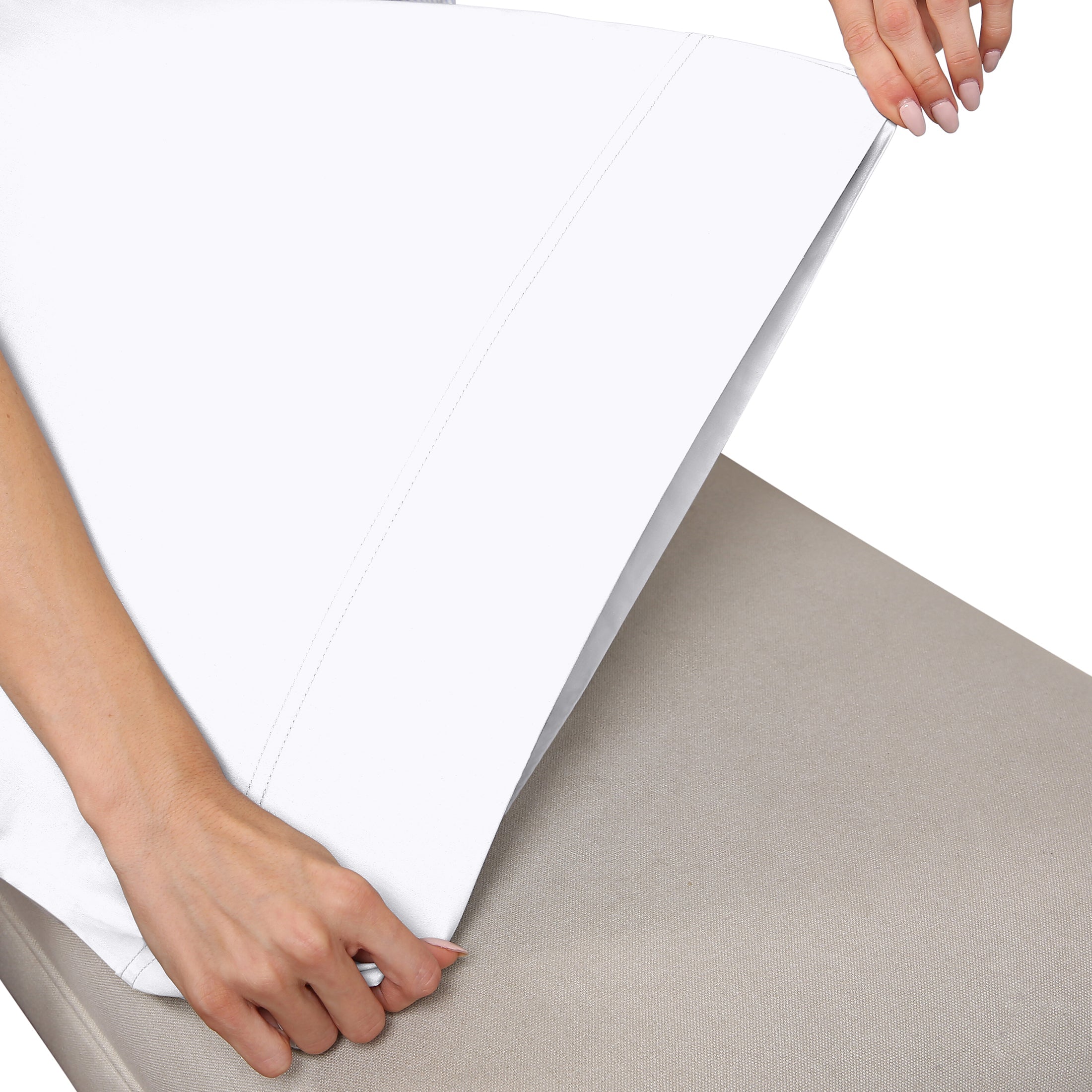 Luxe Smooth Sateen Solid Sheet Set - California Design Den
