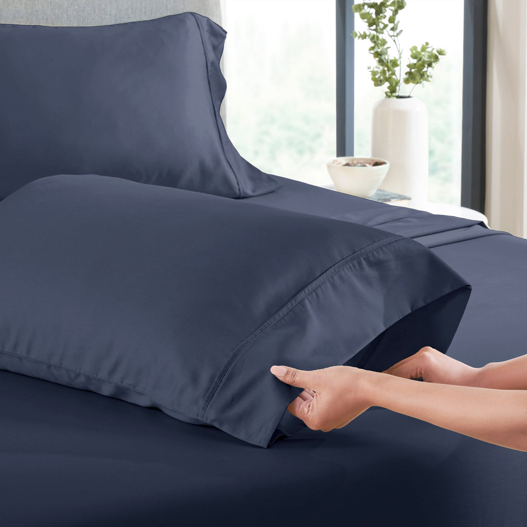 Everyday Soft Sateen Solid Sheet Set - California Design Den