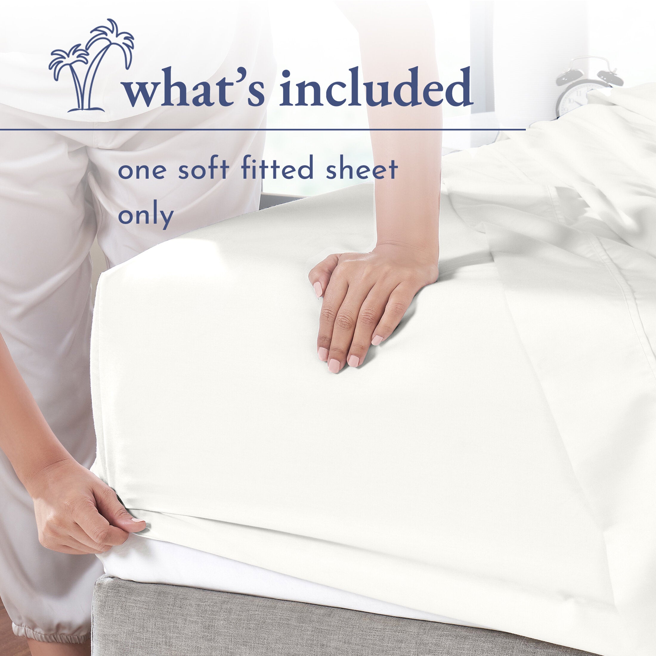 Everyday Soft Sateen Fitted Sheet - California Design Den