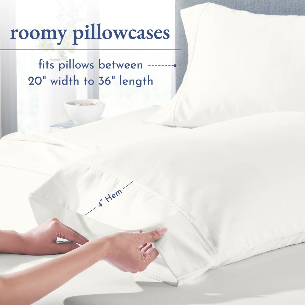 Everyday Soft Sateen Solid Pillowcases - California Design Den