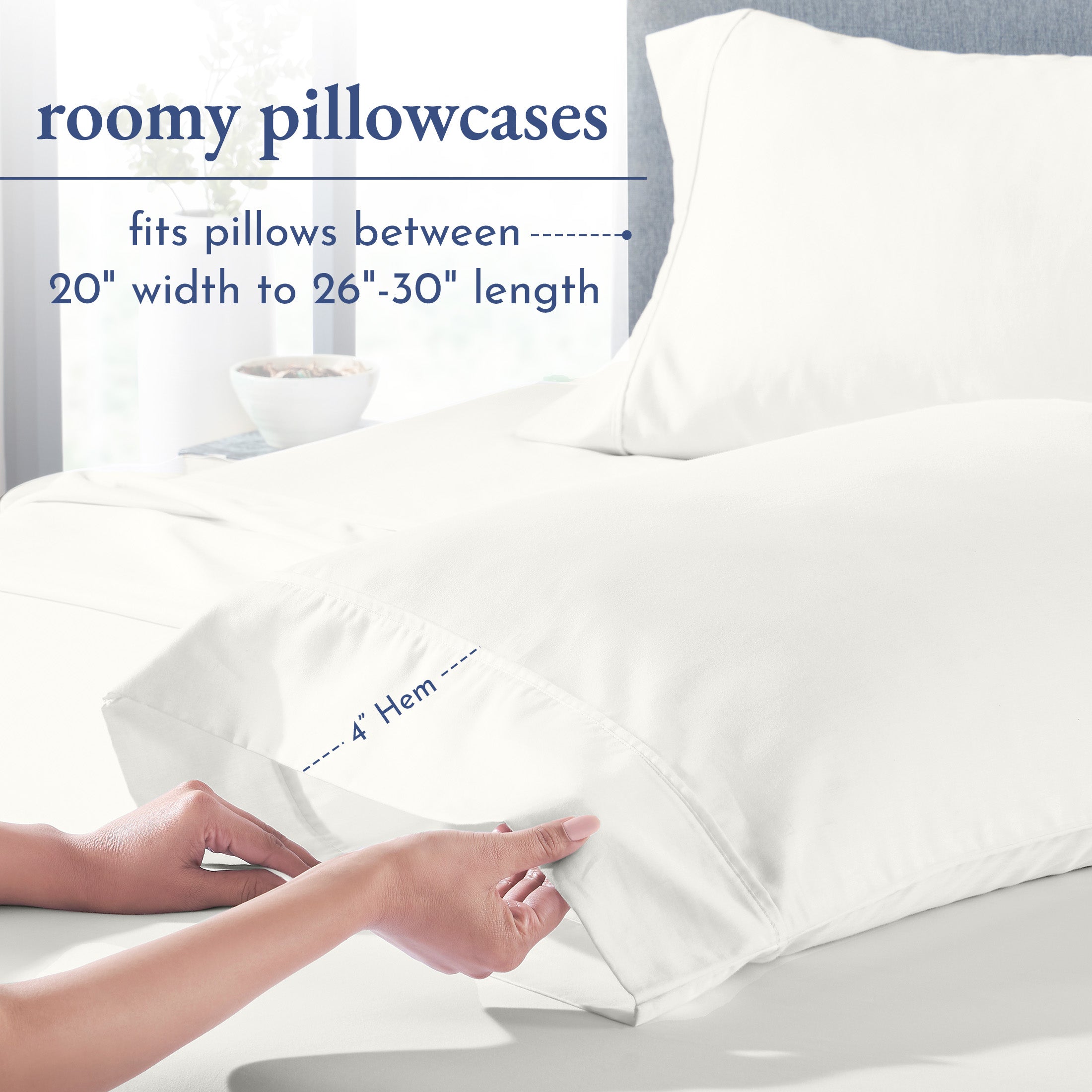 Everyday Soft Sateen Solid Pillowcases - California Design Den